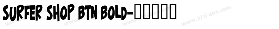 Surfer Shop BTN Bold字体转换